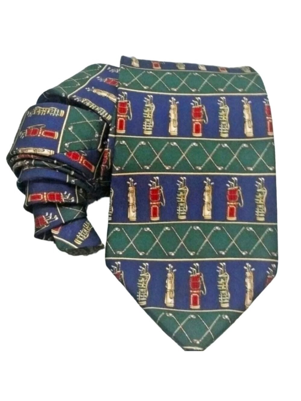 Tommy Hilfiger Grampa Men Necktie Golf Print